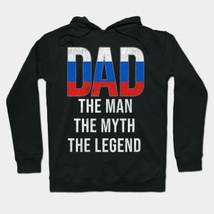 Russian Dad The Man The Myth The Legend - Gift for Russian Dad With Roots From Russian Hoodie